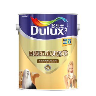 Dulux 多乐士 防水墙面漆套装 哑光白 15L