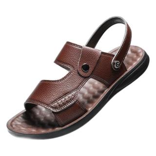 cartelo 卡帝乐鳄鱼 男士休闲凉鞋 1808 暗棕 38