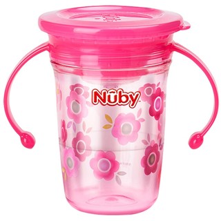 Nuby 努比 10410 儿童学饮魔术杯 240ml 花朵