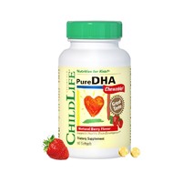 CHILDLIFE 儿童DHA小金珠鱼油胶囊 草莓味 90粒