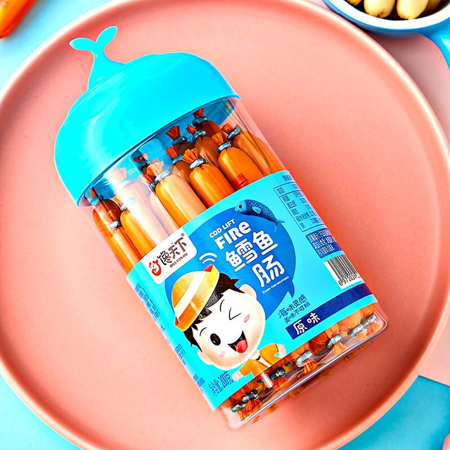 馋天下 儿童原味鳕鱼肠200g