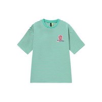 Semir 森马 苹果甜茶系列 女士圆领短袖T恤 10-7322100850 绿白色调 XS