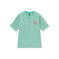 Semir 森马 苹果甜茶系列 女士圆领短袖T恤 10-7322100850 绿白色调 L