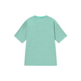 Semir 森马 苹果甜茶系列 女士圆领短袖T恤 10-7322100850 绿白色调 XL