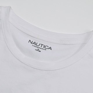 NAUTICA 诺帝卡 男士圆领短袖T恤 NDTS020472 白色 XXXL
