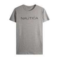 NAUTICA 诺帝卡 男士圆领短袖T恤 NDTS020472 浅灰 XXL