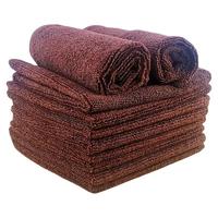 SAILUO 赛罗 清洁毛巾布 30*30cm 10条 褐色