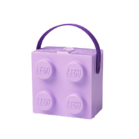 LEGO 乐高 4024 儿童便携文具盒 粉紫色 单个装
