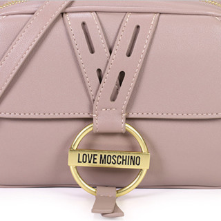 MOSCHINO 莫斯奇诺 女士PU斜挎包 JC4201PP1DLK0 灰褐色 小号