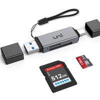 uni CASD01 SD/TF读卡器 USB-A/Type-C接口