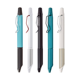 uni 三菱铅笔 三菱（uni）三合一多功能圆珠笔金属笔握原子笔 低重心办公商务用中油笔SXE3-2503-28 0.28mm限定色 明亮白杆