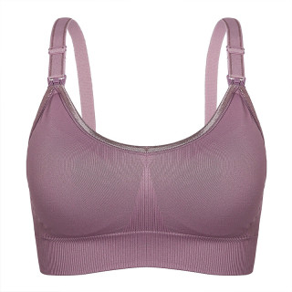 kaili 开丽 哺乳文胸 孕妇哺乳内衣高弹无缝文胸藕荷色l码