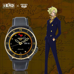 SEIKO 精工 x 航海王 山智厨师款 男士机械手表 SRPF64