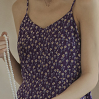 MIGU 弥古 女士长款连衣裙 M1191Q10101000 紫小菊 XL