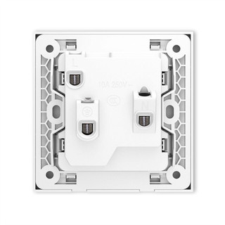 ABB 盈致系列 CA205 斜五孔插座 典雅白 10只装