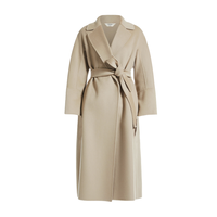 Max Mara 麦丝玛拉 女士羊毛中长款大衣 9011072106 米色 42