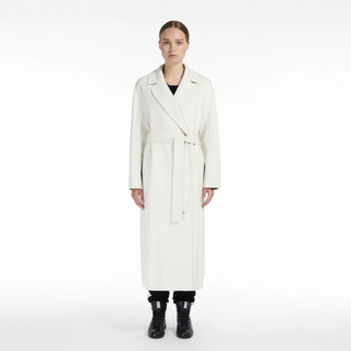 Max Mara 麦丝玛拉 女士羊毛中长款大衣 9011072106 白色 42