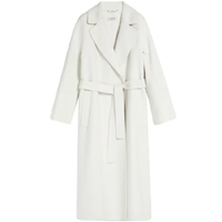 Max Mara 麦丝玛拉 女士羊毛中长款大衣 9011072106 白色 44