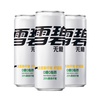 Sprite 雪碧 纤维+ 无糖 汽水 柠檬味 330ml*12罐