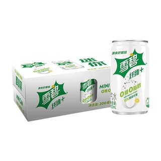 Sprite 雪碧 可口可乐（Coca-Cola）雪碧 Sprite 无糖零卡 雪碧纤维+ 汽水 200ml*12瓶