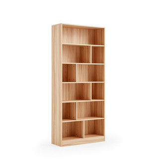 林氏木业 LS253X2 简约现代书柜 0.8m