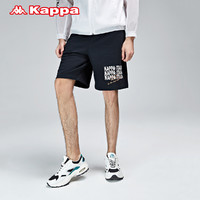 Kappa 卡帕 短裤2021新款夏男运动短裤休闲篮球短裤字母印花五分裤