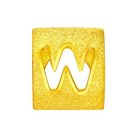 CHOW TAI FOOK 周大福 EOF39 字母W足金转运珠 1.25g