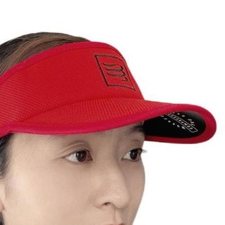 COMPRESSPORT 中性空顶帽 CS-CU00005B 红色/黑色 58g 魔术贴款