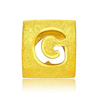 CHOW TAI FOOK 周大福 F189550 字母G足金转运珠