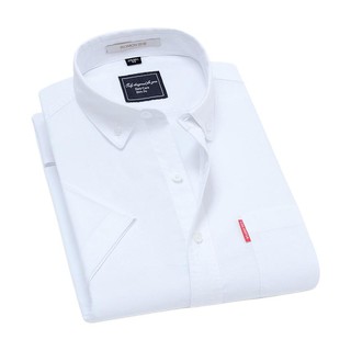 ROMON 罗蒙 男士短袖衬衫 CS18HF4001 白色 44