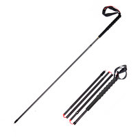 ZENONE 杖一 轻量化越野手杖 Z1801 黑色 100cm 两支装