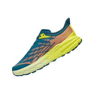 HOKA ONE ONE 飞速羚羊 5 男子越野跑鞋 1123157-BCEP 珊瑚蓝/月见草绿 43