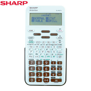 SHARP 夏普 EL-W82TL学生考试专用计算器科学函数计算机 黑色