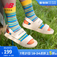 new balance 中性款魔术贴凉鞋沙滩鞋NCLAY系列SUFNCLAK 米白色 36 脚长22cm