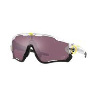 OAKLEY 欧克利 Jawbreaker 中性运动太阳镜 0009290-72 白色/酒红色