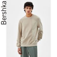Bershka男士2022春季新款潮流印花细节棉质卫衣针织衫02209443806
