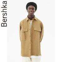 Bershka 男士 2022新款外套口袋饰加大码衬衫式外套 01517651505