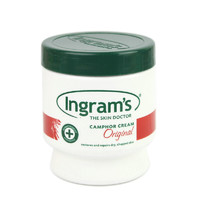 INGRAM'S 南非英格朗康身体乳 护足霜 足部开裂 樟木樟脑护肤霜300g 白罐