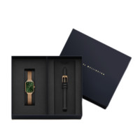 Daniel Wellington 丹尼尔惠灵顿 QUADRO系列 20毫米石英腕表 DW00100445 礼盒装 配黑色皮带