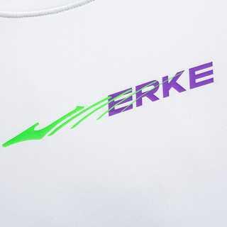 ERKE 鸿星尔克 男子运动T恤 51222291064 正白 XL
