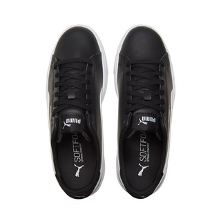 PUMA 彪马 Serve Pro Lite 中性运动板鞋 374902-02 黑色/白/金色 38