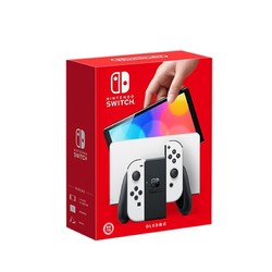 Nintendo 任天堂 日版 Switch 游戏主机 OLED款 白色+主机擦布