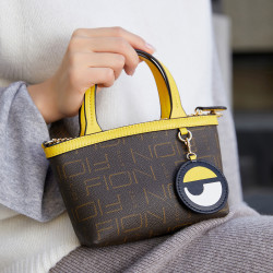 fion 菲安妮 小黄人萌趣时尚链条包女式单肩包背提包