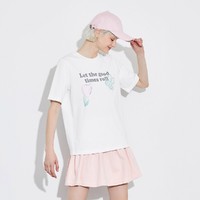 ONLY 2022新款夏季时尚百搭印花圆领短袖T恤女
