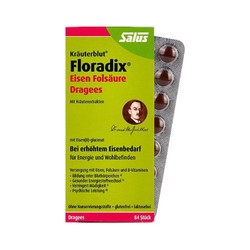 Floradix 进口绿铁片剂 84粒