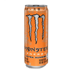 Coca-Cola 可口可乐 魔爪 Monster 柑橘味 无糖 运动维生素饮料 能量饮料 330ml*12罐整箱装 可口可乐公司生产