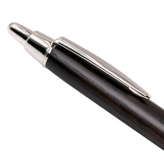 uni 三菱铅笔 SS-2005 按动式圆珠笔 原木深色杆 0.7mm 单支装