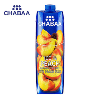 CHABAA 芭提娅 100%桃芒果汁 1L
