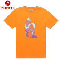 Marmot 土拨鼠 弹力棉质短袖T恤 H44647