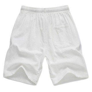 月伊纺 男士短裤 XZ1218-3-K66 白色 4XL
